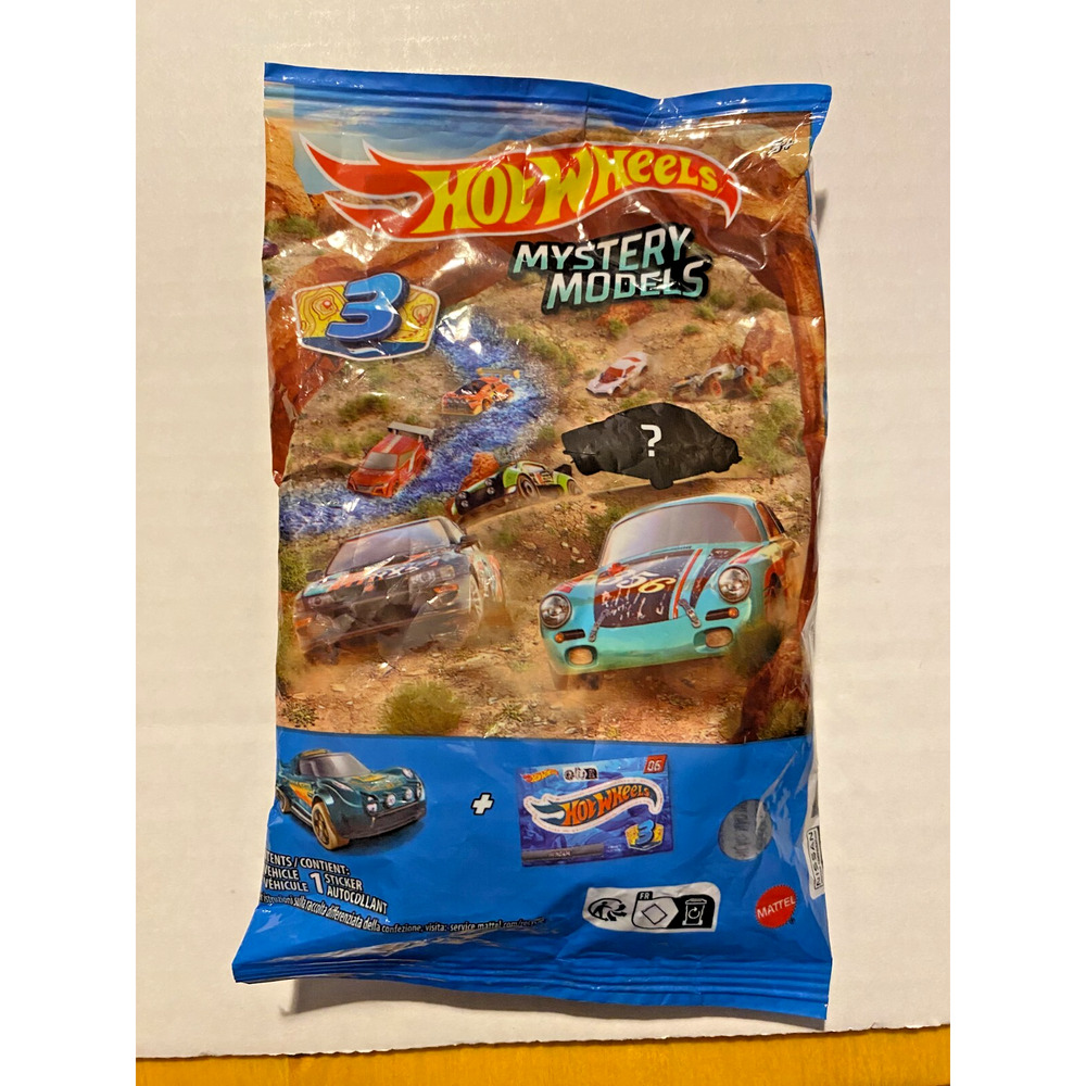 Hot Wheels Mystery Models Series Sealed Unopened Loop Coupe Red #7 & Sticker - Picture 3 of 4